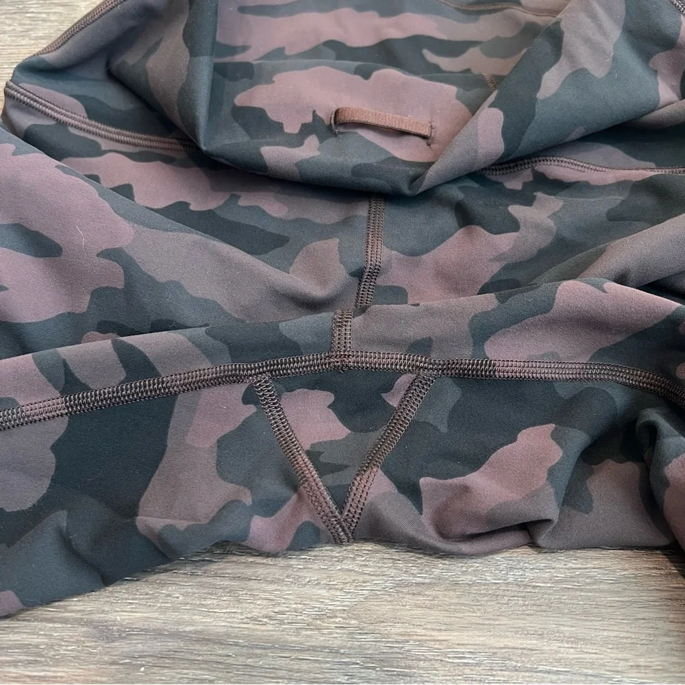 Lululemon Wunder Train High-Rise 25” Leggings Size 6 Camo Brown Earth Everlux